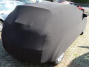 Black AD-Cover ® Mikrokuntur with mirror pockets for Seat Leon
