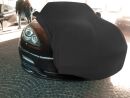 Black AD-Cover ® Mikrokuntur with mirror pockets for Porsche Panamera