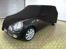 Black AD-Cover ® Mikrokuntur with mirror pockets for Mini Clubman