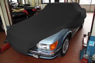 Vollgarage Mikrokontur® Schwarz ohne Spiegeltaschen für Mercedes SL Cabriolet R107