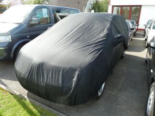 Car-Cover Satin Black mit Spiegeltaschen für Ford Galaxy...