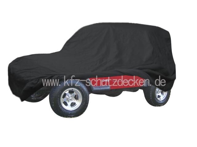 Car-Cover Satin Black f. Jeep Wrangler 1.Generation TYP CJ 7