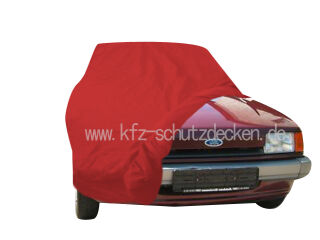 Car-Cover Satin Red mit Spiegeltasche für  Ford Fiesta II...
