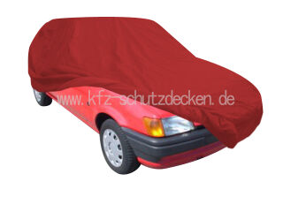Car-Cover Satin Red mit Spiegeltasche für  Ford Fiesta...