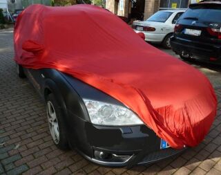 Car-Cover Satin Red mit Spiegeltaschen für  Ford Mondeo...