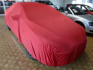Car-Cover Satin Red mit Spiegeltaschen für Peugeot 308cc