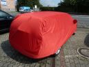 Car-Cover Satin Red mit Spiegeltaschen für Volvo V50