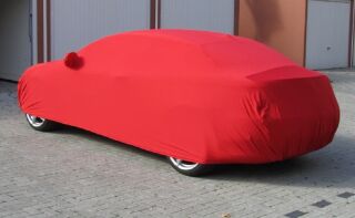 Rotes AD-Cover® Stretch mit Spiegeltaschen für Alfa Romeo GT Coupe