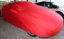Red AD-Cover ®Mikrokontur with mirror pockets for  Aston Martin V8 Vantage