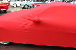 Rotes AD-Cover mit Spiegeltaschen für  Ferrari 575 Maranello/Superamerica