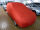 Rotes AD-Cover® Stretch mit Spiegeltaschen für  Ford Fiesta VI Typ JH1/JD3