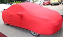 Rotes AD-Cover® Mikrokontur mit Spiegeltaschen für Peugeot 207CC