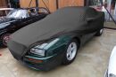 Black AD-Cover with mirror pockets for  Aston Martin Virage 4-Türig