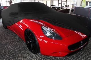 Schwarzes AD-Cover® Mikrokontur mit Spiegeltaschen für Ferrari California