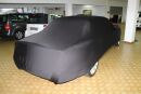 Schwarzes AD-Cover® Mikrokontur mit Spiegeltaschen für Jaguar XJ X308