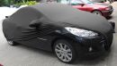 Black AD-Cover ® Mikrokontur with mirror pockets for  Peugeot 207CC