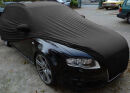 Black AD-Cover ® Mikrokuntur with mirror pockets for Audi A4 Avant