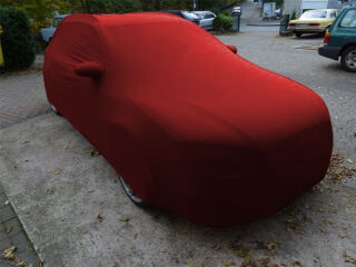 Red AD-Cover ® Mikrokontur with mirror pockets for Audi A4 /S4 B8