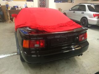 Vollgarage Mikrokontur® Rot mit Spiegeltaschen für Toyota Celica T16
