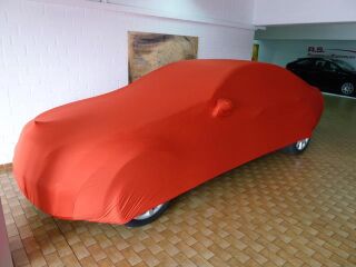 Vollgarage Mikrokontur® Rot mit Spiegeltaschen für Mercedes S-Klasse W221