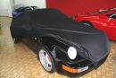 Car-Cover Satin Black with mirror pockets for Porsche 964...