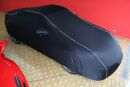 Car-Cover Satin Black mit Spiegeltaschen für Porsche 997 Turbo