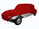 Car-Cover Samt Red for  Citroen Traction Avant Berline 7...