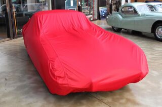 Car-Cover Samt Red for Jaguar E-Type 2+2