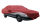 Car-Cover Satin Red mit Spiegeltaschen für Audi  100 C3 1982-1991