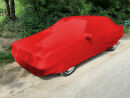 Red AD-Cover ® Mikrokontur with mirror pockets for Audi 80 B2 1978-1986
