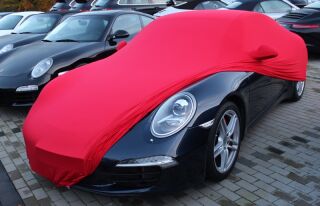 Vollgarage Mikrokontur® Rot mit Spiegeltaschen für Porsche 991