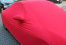 Red AD-Cover ® Mikrokontur with mirror pockets for Porsche 991 Coupe / Cabrio