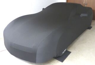 Vollgarage Mikrokontur® Schwarz mit Spiegeltaschen für Corvette C6 Gran Sport