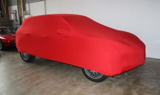 Vollgarage Mikrokontur® Rot mit Spiegeltaschen für Porsche Cayenne 2