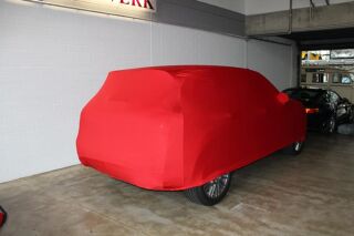 Vollgarage Mikrokontur® Rot mit Spiegeltaschen für Porsche Cayenne 2