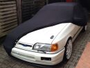 Black AD-Cover ® Mikrokuntur with mirror pockets for Ford Sierra RS Cosworth