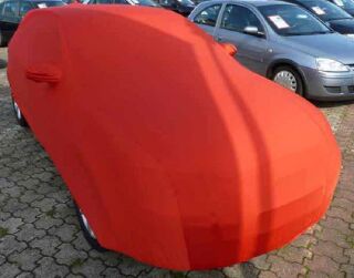 Vollgarage Mikrokontur® Rot mit Spiegeltaschen für Audi...