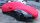 Red AD-Cover ® Stretch with mirror pockets for Porsche Cayman Typ 981c
