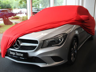 Vollgarage Mikrokontur® Rot für Mercedes CLA mit Spiegeltaschen
