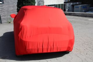 Vollgarage Mikrokontur® Rot mit Spiegeltaschen für BMW Mini ab 2021