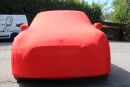 Red AD-Cover ® Stretch with mirror pockets for BMW Mini from 2021