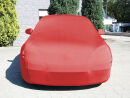 Red AD-Cover ® Stretch with mirror pockets for VW Golf 5 - R32