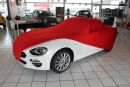 Red AD-Cover ® Stretch with mirror pockets for Fiat...