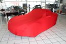 Indoor Vollgarage Rot mit Spiegeltaschen für Fiat...
