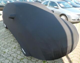 Black AD-Cover ® Mikrokuntur with mirror pockets for Audi A3 Sportback ab 2012