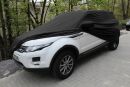 Black AD-Cover ® Mikrokuntur with mirror pockets for Range Rover Evoque