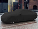 Black AD-Cover ® Mikrokuntur with mirror pockets for Porsche Taycan
