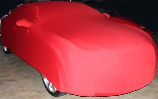 Vollgarage Mikrokontur® Rot mit Spiegeltaschen für Bentley Continental GTC Cabrio