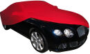 Red AD-Cover ® Mikrokontur with mirror pockets for Bentley Continental GTC Cabrio