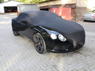 Vollgarage Mikrokontur® Schwarz mit Spiegeltaschen für Bentley Continental GTC Cabrio